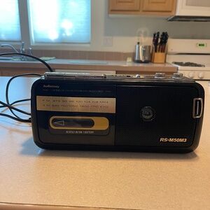 Portable radio, cassette player